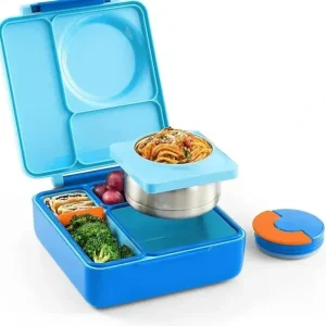 OmieBox - Insulated Bento Box with Leak Proof Thermos Food Jar, Blue Sky - cutbabycare.com | baby boutique & care hub