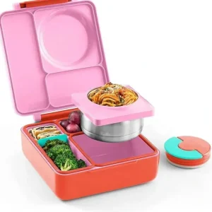 Outlet OmieBox - Insulated Bento Box with Leak Proof Thermos Food Jar, Pink Berry - cutbabycare.com | baby boutique & care hub Health Safety