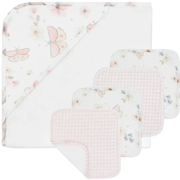 5pc Baby Bath Gift Set - Butterfly Garden - cutbabycare.com | baby boutique & care hub