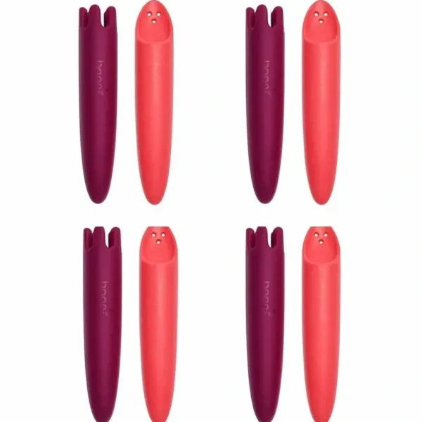 8pc Boon JAB Silicone Food Utensils Feeding Baby 1y+ Feeder Infant Coral/Purple - cutbabycare.com | baby boutique & care hub