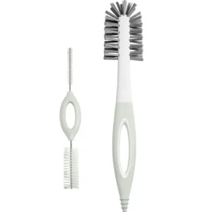 2pc Boon Trip 27cm/18cm Baby Feeding Bottle/Nipple Cleaning Brushes Set Grey - cutbabycare.com | baby boutique & care hub