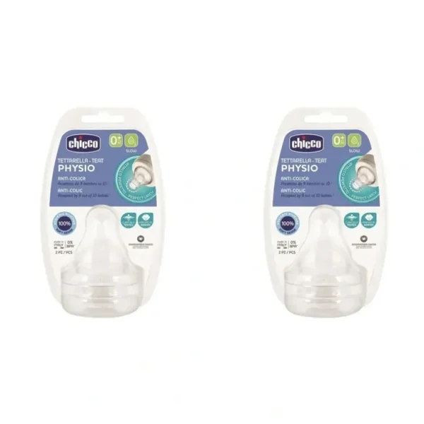 4pc Chicco Nursing Perfect5 Slow Flow Silicone Teat Baby/Toddler Feeding 0m+ - cutbabycare.com | baby boutique & care hub