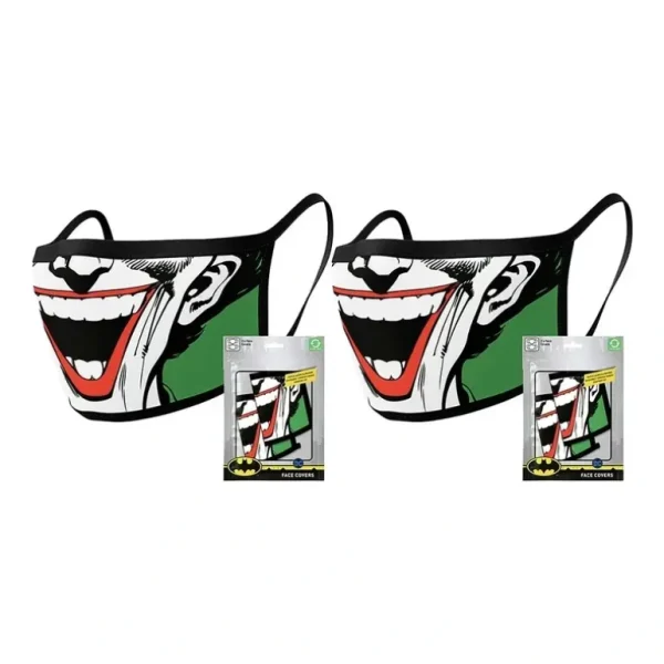 4pc DC Comics Batman The Joker Character Themed Reusable Mask/Face Covering - cutbabycare.com | baby boutique & care hub