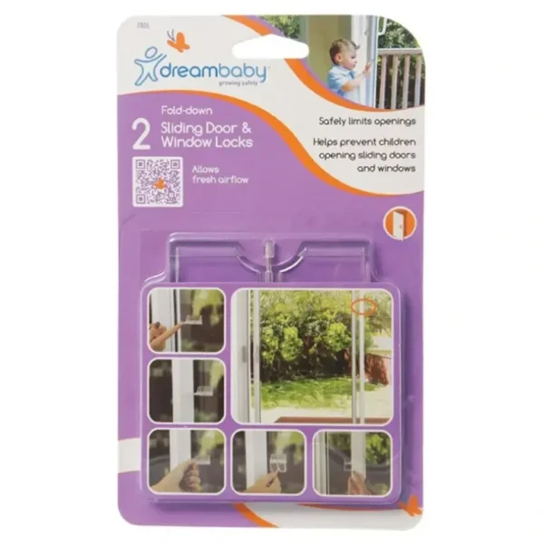 2pc dreambaby Baby Safety/Protection Breezz-Latch Sliding Door/Window Lock/Latch - cutbabycare.com | baby boutique & care hub