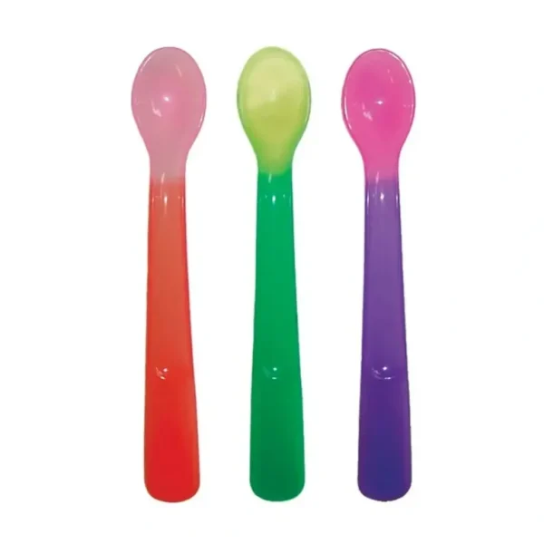 3pc dreambaby Heat Sensing Color Changing Spoons Durable Baby/Toddler 4m+ - cutbabycare.com | baby boutique & care hub