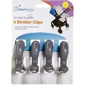 4pc dreambaby Strollerbuddy Blanket Clips Attachment Peg For Stroller/Pram Grey - cutbabycare.com | baby boutique & care hub