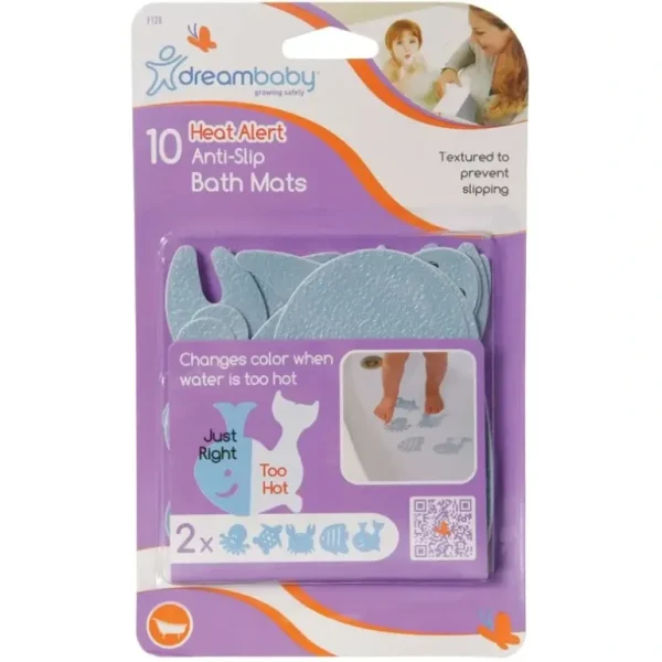 10pc dreambaby Watch Your Step Heat Alert Baby Anti-Slip Bath Mats Safety Strips - cutbabycare.com | baby boutique & care hub