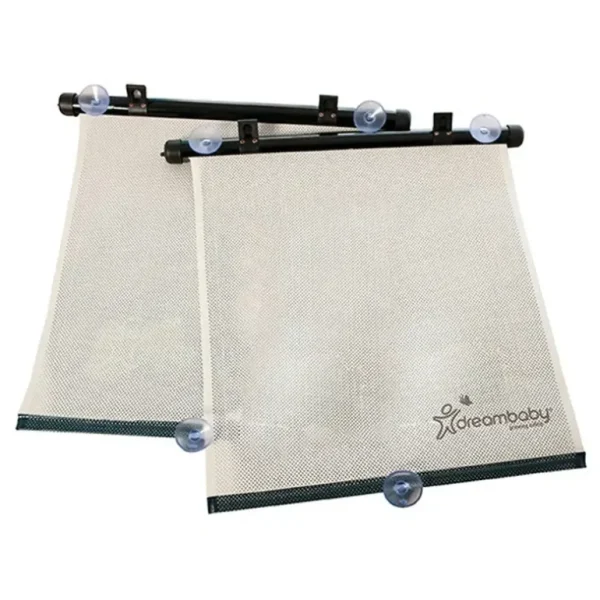 2pc dreambaby 36x50cm Adjustable Car Roller Shades Kids/Children/Toddler - cutbabycare.com | baby boutique & care hub