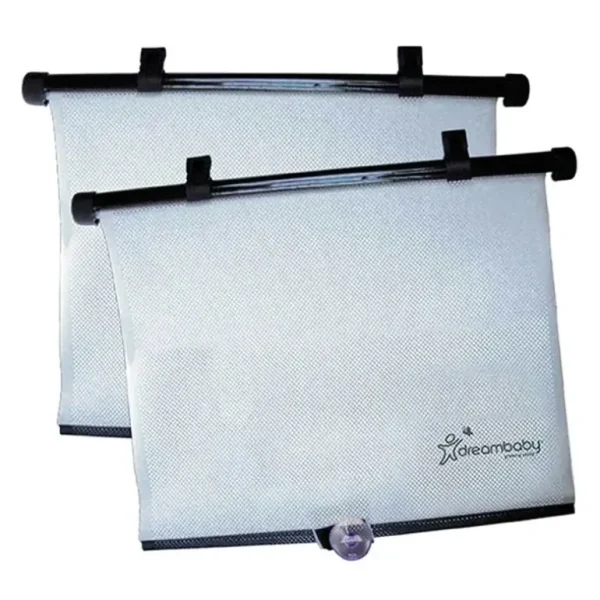 2pc dreambaby 50x53cm Extra Wide Adjustable Car Roller Shades Kids/Toddler - cutbabycare.com | baby boutique & care hub