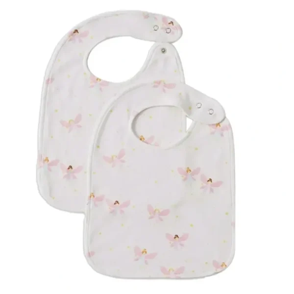 2pc Jiggle & Giggle Fairy Dust Bib Set Baby/Infant Muslin Burp Drooling/Feeding - cutbabycare.com | baby boutique & care hub