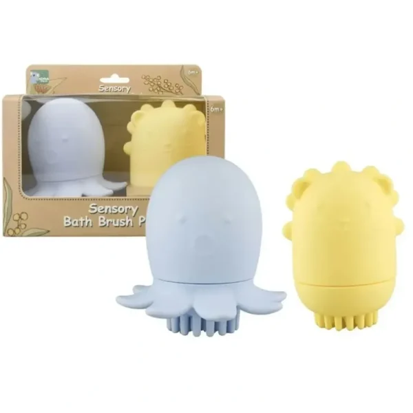 2pc Koala Dream Silicone Kids/Childrens Animal Bath Shower Brush Set 6M+ - cutbabycare.com | baby boutique & care hub