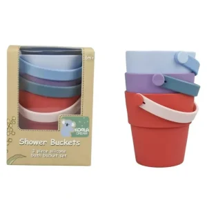 3pc Koala Dream Silicone Kids/Childrens Shower Water Buckets Set Purple 6M+ - cutbabycare.com | baby boutique & care hub
