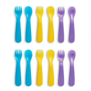 12PC Munchkin Ergonomic ColorReveal Color Changing Toddler/Baby Utensils 12M+ - cutbabycare.com | baby boutique & care hub