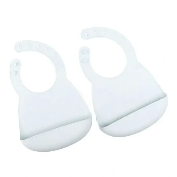 2pc My Pure Silicone Baby/Toddler Feeding Bib Catcher Set - Baby Blue 4M+ - cutbabycare.com | baby boutique & care hub