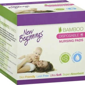 40pc New Beginnings Ultra-Soft/Leak-Proof Disposable Nursing Pads f/ Mothers - cutbabycare.com | baby boutique & care hub