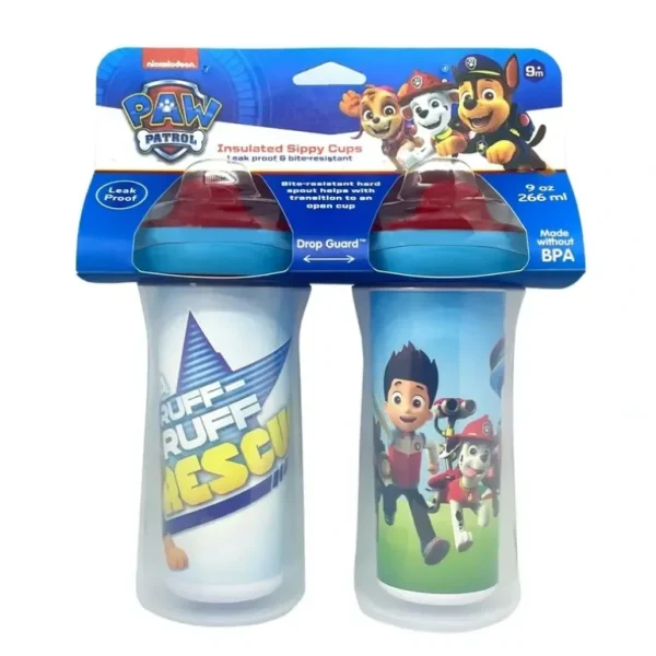 2pc PAW Patrol Toddler/Children's Insulated Sippy Cup Set Kids 9m+ 9oz/266ml - cutbabycare.com | baby boutique & care hub