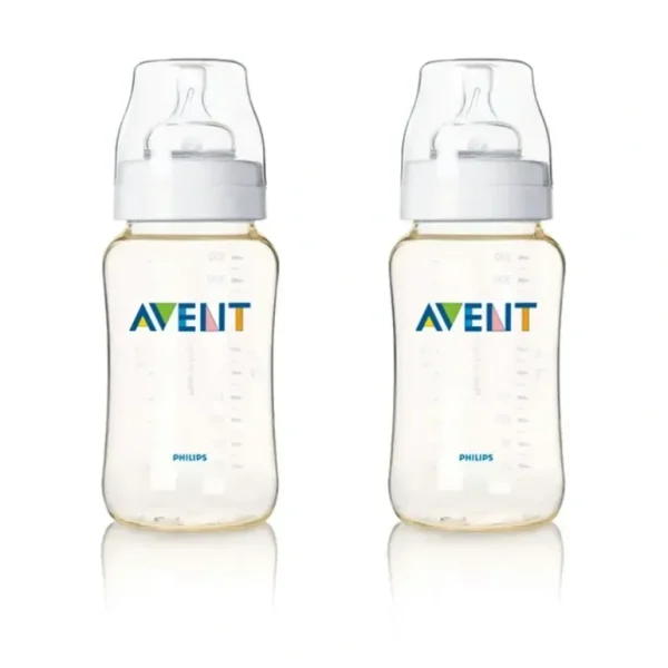 2pc Philips Avent Classic+ PES Feeding Bottle w/Teat Baby/Infant Clear 330ml 3m+ - cutbabycare.com | baby boutique & care hub