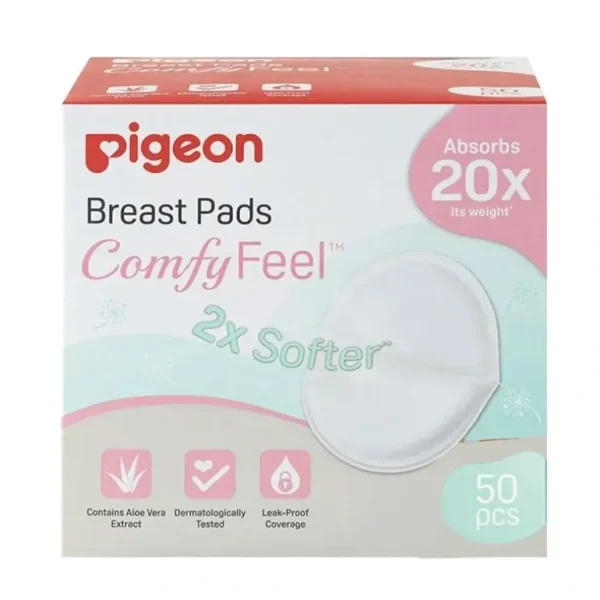 50pc PIGEON Comfy Feel Aloe Vera Disposable Maternity Breast Pads Baby Feeding - cutbabycare.com | baby boutique & care hub