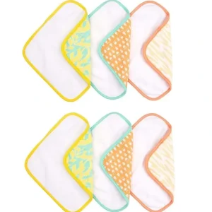 6pc Playgro Fauna Friends Baby Bathing Soft Cotton Face Washer Cloths 0m+ - cutbabycare.com | baby boutique & care hub