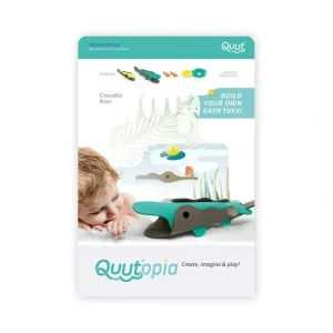 6pc Quut Quutopia Bath Water Float Shower Toys for 3y+ Kids Crocodile River - cutbabycare.com | baby boutique & care hub