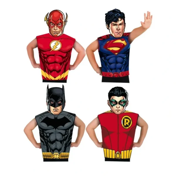 32pc Rubies DC Comics Character Boys Partytime Costume Asstorted Kids 3 To 6yrs - cutbabycare.com | baby boutique & care hub