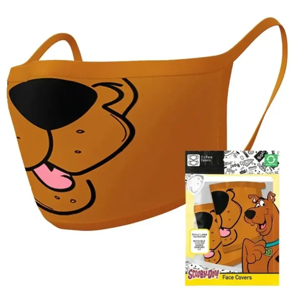 2pc Scooby Doo! Kids TV Cartoon Mouth Fabric Reusable Mask/Face Covering - cutbabycare.com | baby boutique & care hub