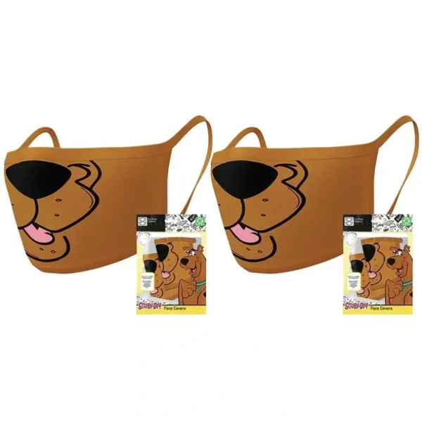 4pc Scooby Doo! Kids TV Cartoon Mouth Fabric Reusable Mask/Face Covering - cutbabycare.com | baby boutique & care hub