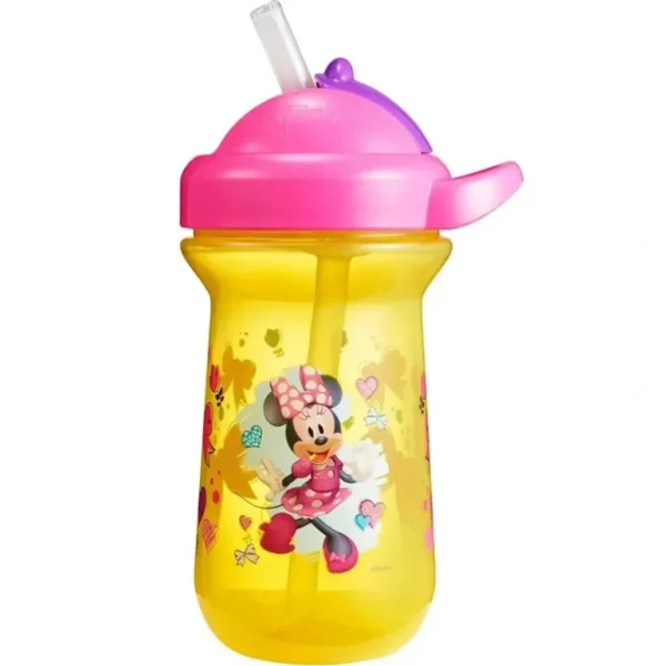 1pc The First years Flip Top Straw Cup Baby/Toddler 18m+ Water Bottle Minnie YL - cutbabycare.com | baby boutique & care hub