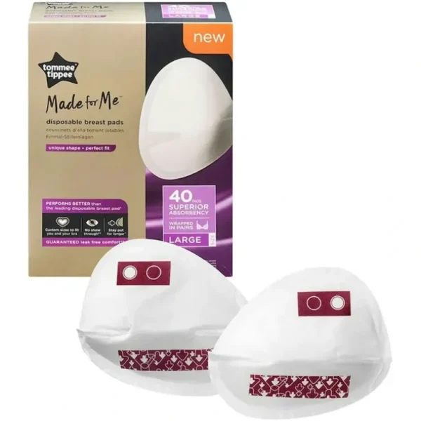 40pc Tommee Tippee Made For Me Disposable Leak Proof Breast Pads Daily Large - cutbabycare.com | baby boutique & care hub