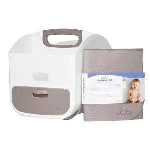 Sale Pearhead - Ubbi Portable Diaper Caddy and Changing Mat, Diaper Storage, Taupe - cutbabycare.com | baby boutique & care hub Bath Potty