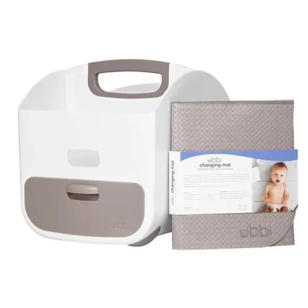 Sale Pearhead - Ubbi Portable Diaper Caddy and Changing Mat, Diaper Storage, Taupe - cutbabycare.com | baby boutique & care hub Bath Potty