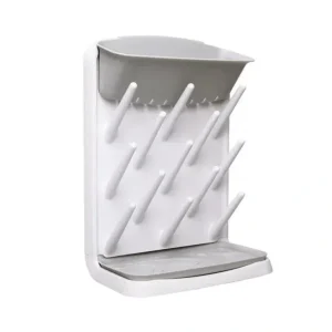 Discount Pearhead - Ubbi Vertical Baby Bottle Drying Rack, Gray - cutbabycare.com | baby boutique & care hub Bath Potty