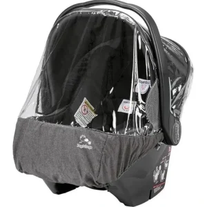 Outlet Peg-PeregoPrimo Viaggio 4/35 Infant Car Seat Rain Cover Clear With Light Grey Fabric Storage Pouch - cutbabycare.com | baby boutique & care hub Car Seats