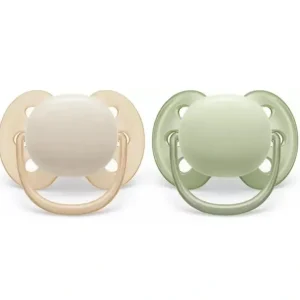 Sale Phillips Avent - 2Pk Ultra Soft Pacifier, 0/6M, Mixed Colors - cutbabycare.com | baby boutique & care hub Health Safety