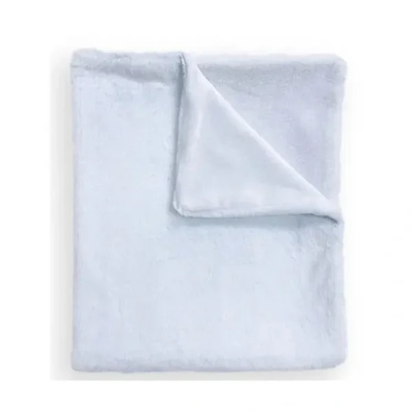 Cheap Piccolo Bambino - Faux Fur Stroller Blanket On Wooden Hanger Blue - cutbabycare.com | baby boutique & care hub Stroller