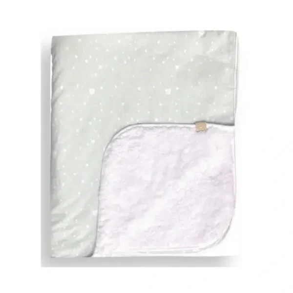 Cheap Piccolo Bambino - Jersey Stroller Blanket With Sherpa Reverse Green - cutbabycare.com | baby boutique & care hub Stroller
