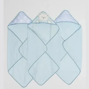 Sale Piccolo Bambino - 3Pk Hooded Towel Blue - cutbabycare.com | baby boutique & care hub Bath Potty