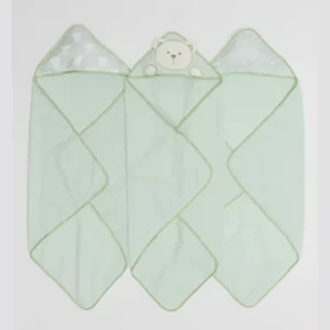 Flash Sale Piccolo Bambino - 3Pk Hooded Towel Green - cutbabycare.com | baby boutique & care hub Bath Potty