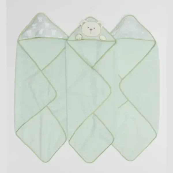 Flash Sale Piccolo Bambino - 3Pk Hooded Towel Green - cutbabycare.com | baby boutique & care hub Bath Potty