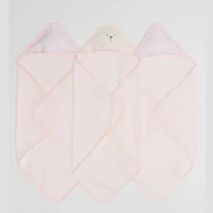 Cheap Piccolo Bambino - 3Pk Hooded Towel Pink - cutbabycare.com | baby boutique & care hub Bath Potty