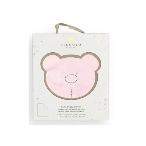 Online Piccolo Bambino - Pointelle Signature Stroller Blanket With Gift Box Pink - cutbabycare.com | baby boutique & care hub Stroller