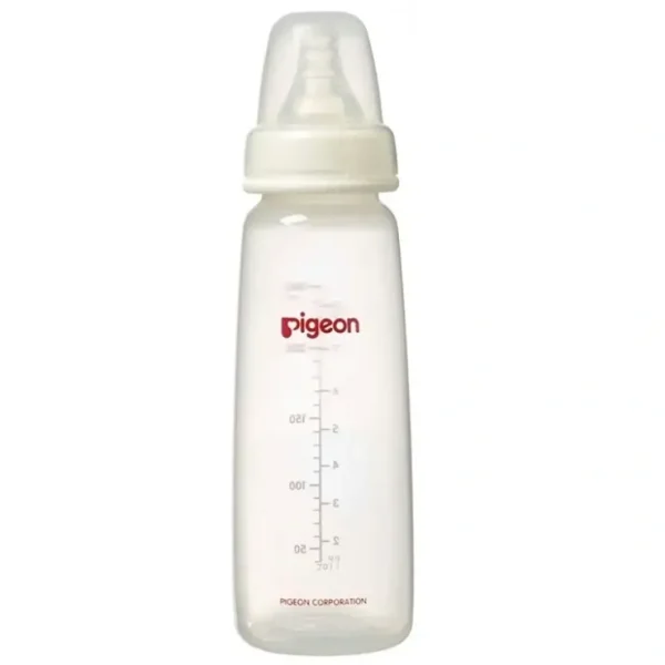 Fashion PIGEON Flexible Peristaltic 4m+ Nipple M Round Hole Baby 240ml Feeding Bottle - cutbabycare.com | baby boutique & care hub Nursing Feeding