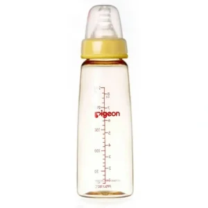 Best PIGEON Flexible Peristaltic Nipple 240ml M Round Hole Baby Feeding Bottle 4m+ - cutbabycare.com | baby boutique & care hub Nursing Feeding