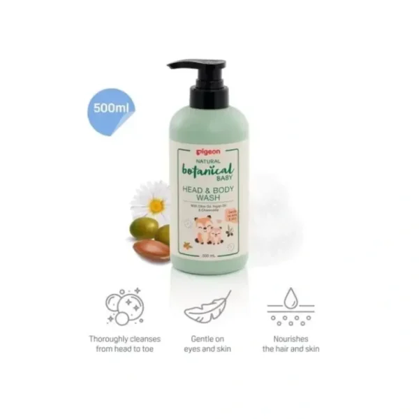 Cheap PIGEON Natural Botanical Baby Head & Body Wash 500ml - cutbabycare.com | baby boutique & care hub Shop All