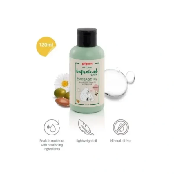 Best Sale PIGEON Natural Botanical Baby Massage Oil 120ml - cutbabycare.com | baby boutique & care hub Shop All