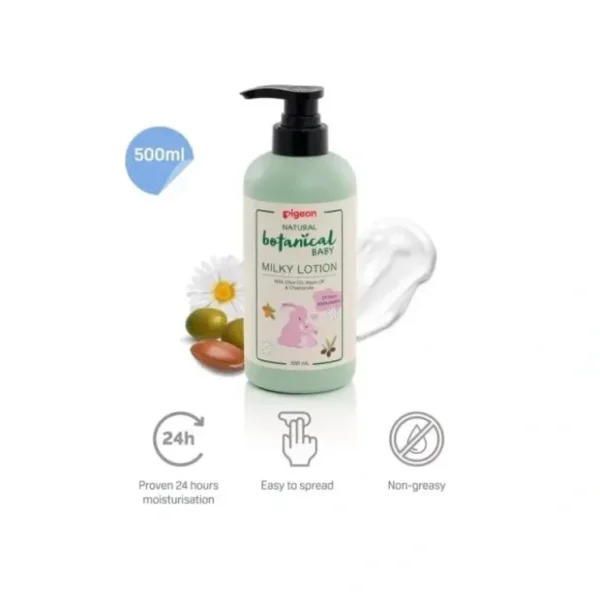 Discount PIGEON Natural Botanical Baby Milky Lotion 500ml - cutbabycare.com | baby boutique & care hub Bath Potty