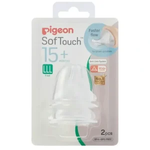 PIGEON Softouch Peristaltic Plus Teat LLL 2 Pack - cutbabycare.com | baby boutique & care hub