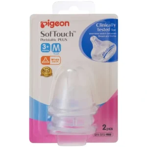Online PIGEON Softouch Peristaltic Plus Teat Medium 2 Pack - cutbabycare.com | baby boutique & care hub Nursing Feeding