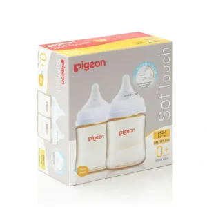 Outlet PIGEON Softouch Peristaltic Plus Wide Neck PPSU 160ml BPA BPS Free Twin Pack - cutbabycare.com | baby boutique & care hub Nursing Feeding