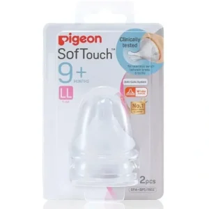 Cheap PIGEON SoftTouch Peri Plus Teat LL 2 Pack - cutbabycare.com | baby boutique & care hub Nursing Feeding